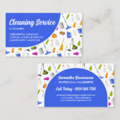 Blue House Cleaning Service Visitekaartje (Voorkant / Achterkant)