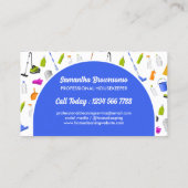 Blue House Cleaning Service Visitekaartje (Achterkant)