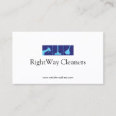 Blue House Cleaning Service Visitekaartje (Voorkant)