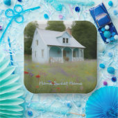 Blue House Housewarming Papieren Bordje (Feest)