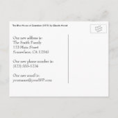 Blue House in Zaandam by Monet, Change of Address Aankondigingskaart (Achterkant)