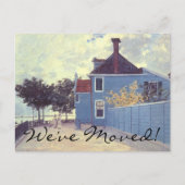 Blue House in Zaandam by Monet, Change of Address Aankondigingskaart (Voorkant)