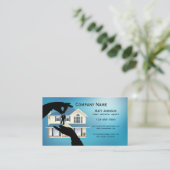 Blue House Keys Real Estate Visitekaartje (Staand voorkant)