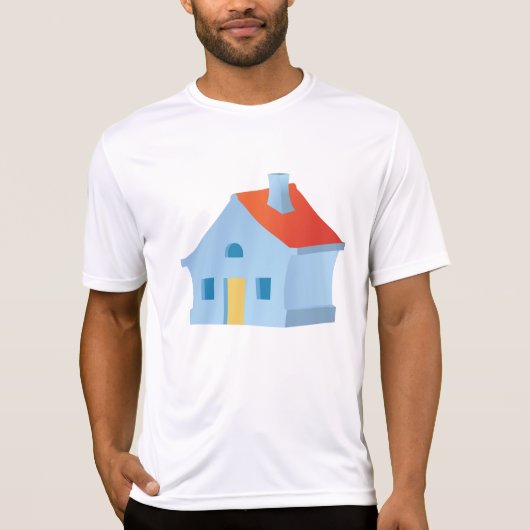 Blue House Mannen Actief T-shirt (Voorkant)