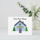 Blue House New Address Kaart (Staand voorkant)