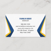 Blue House Schoonmaak Diensten Kantoor Schoonmaak  Visitekaartje (Achterkant)