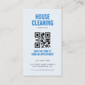 Blue House Schoonmaakdiensten QR Code Loyaliteit & Visitekaartje (Voorkant)