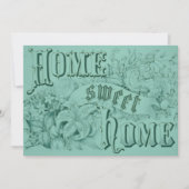 Blue Housewarming Invitation Kaart (Voorkant)