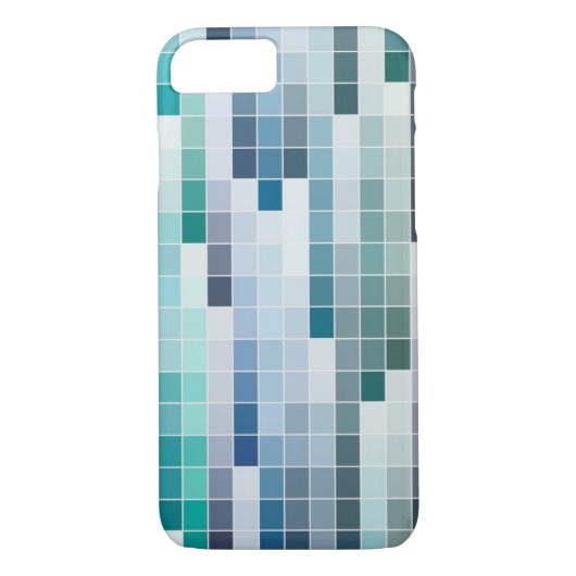 Blue Hue Paint Swatch iPhone Case (Achterkant)
