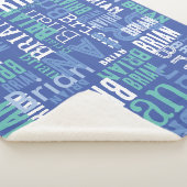 Blue Hues Sherpa Deken (3/4)