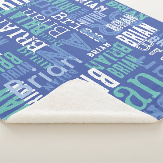 Blue Hues Sherpa Deken (3/4)