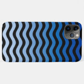Blue Hues Wavy Stripes Case-Mate iPhone Case (Achterkant (horizontaal))