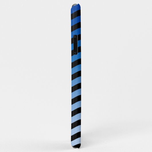 Blue Hues Wavy Stripes Case-Mate iPhone Case (Achterkant/rechts)