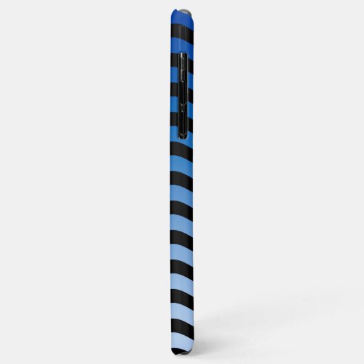Blue Hues Wavy Stripes Case-Mate iPhone Case (Achterkant/links)
