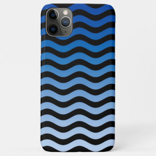 Blue Hues Wavy Stripes Case-Mate iPhone Case