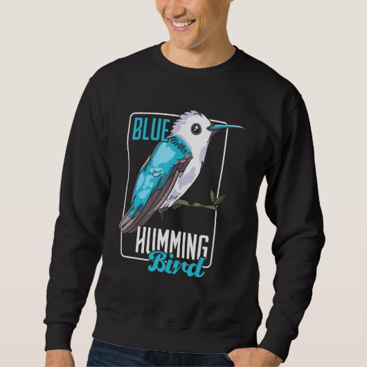 Blue Humming Bird Bird Trui (Voorkant)
