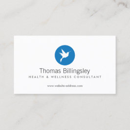 Blue Hummingbird Logo Health Care, Natuurgeneeskun Visitekaartje