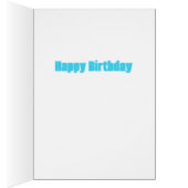  Blue Hummingbird Wenskaart (Binnen (Rechts))