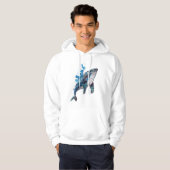 Blue Humpback Whale Hoodie (Voorkant volledig)