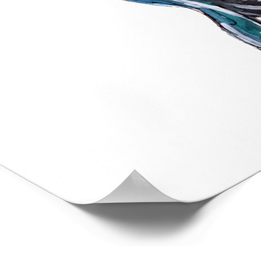 Blue Humpback Whale Poster (Hoek)