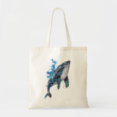 Blue Humpback Whale Tote Bag (Voorkant)