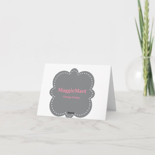 Blue Hyacinth Feestdagen Kaart (Achterkant)