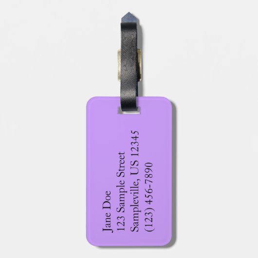 Blue Hyacinth I Spring Floral Bagagelabel (Achterkant verticaal)