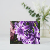 Blue Hyacinth I Spring Floral Briefkaart (Staand voorkant)