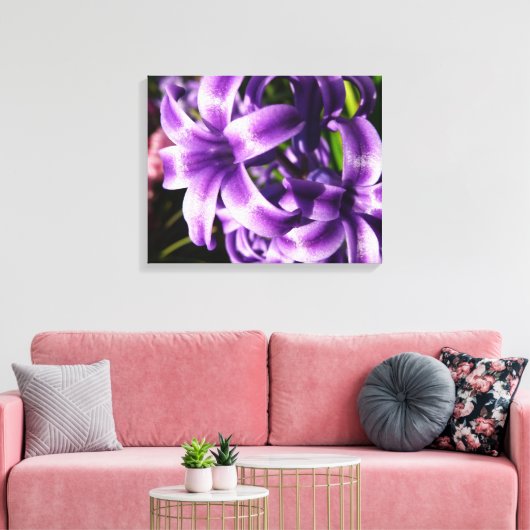 Blue Hyacinth I Spring Floral Canvas Afdruk (Insitu (Woonkamer))