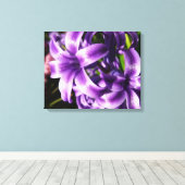 Blue Hyacinth I Spring Floral Canvas Afdruk (Insitu (Houten vloer))