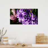 Blue Hyacinth I Spring Floral Poster (Keuken)