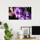 Blue Hyacinth I Spring Floral Poster (Thuiskantoor)
