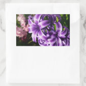 Blue Hyacinth I Spring Floral Rechthoekige Sticker (Tas)