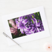 Blue Hyacinth I Spring Floral Rechthoekige Sticker (Envelop)