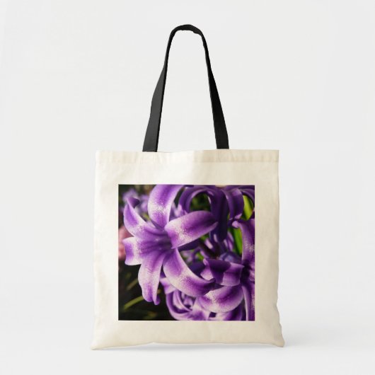 Blue Hyacinth I Spring Floral Tote Bag (Voorkant)