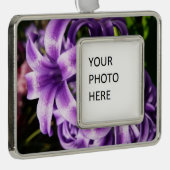 Blue Hyacinth I Spring Floral Verzilverd Omlijst Ornament (Rechts)