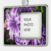 Blue Hyacinth I Spring Floral Verzilverd Omlijst Ornament (Links)