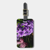 Blue Hyacinth II Spring Floral Bagagelabel (Voorkant verticaal)