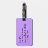 Blue Hyacinth II Spring Floral Bagagelabel (Achterkant verticaal)