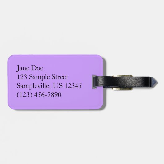 Blue Hyacinth II Spring Floral Bagagelabel (Achterkant horizontaal)