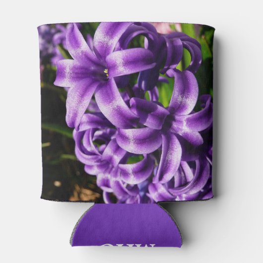 Blue Hyacinth II Spring Floral Blikjeskoeler (Achterkant)