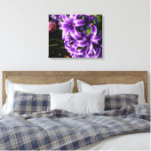 Blue Hyacinth II Spring Floral Canvas Afdruk (Insitu (Slaapkamer))