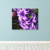 Blue Hyacinth II Spring Floral Canvas Afdruk (Insitu (Houten vloer))