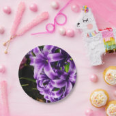 Blue Hyacinth II Spring Floral Papieren Bordje (Feest)