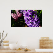 Blue Hyacinth II Spring Floral Poster (Keuken)