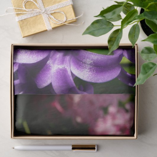 Blue Hyacinth II Spring Floral Tissuepapier (Geschenk)