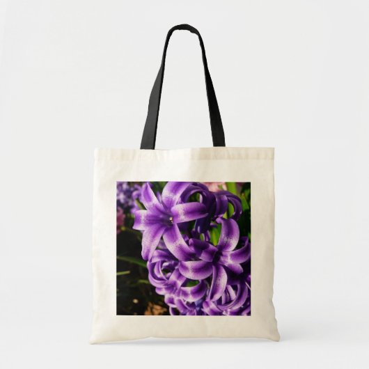 Blue Hyacinth II Spring Floral Tote Bag (Voorkant)