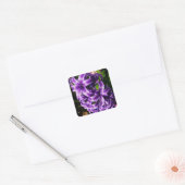 Blue Hyacinth II Spring Floral Vierkante Sticker (Envelop)