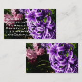 Blue Hyacinth II Spring Floral Visitekaartje (Voorkant / Achterkant)