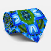 Blue Hyacinth Pattern Stropdas (Opgerold)